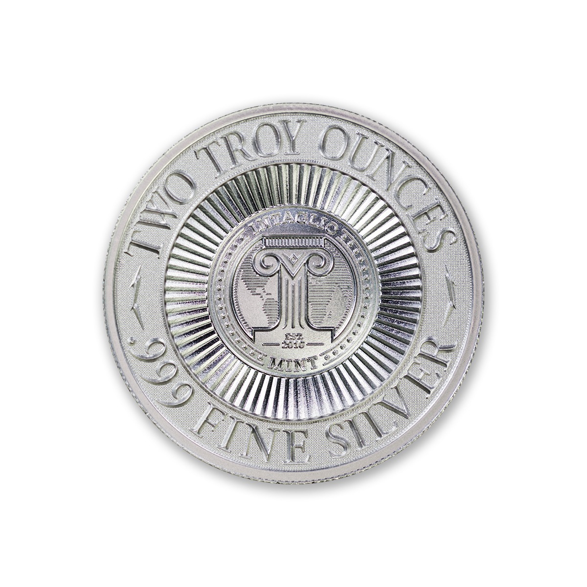 The Silver Bug - 3rd in Series - Dynastinae (Rhinoceros Beetle) - 2 ozt. 39mm .999 Fine Silver Art Medal (6mm Thick)