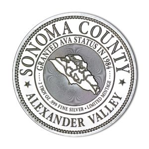 Vintner's Mint Cellar Medallions Series - 2 ozt. 50mm .999 Fine Silver Art Medal (Limited Mintage of 5000)