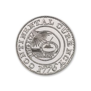Colonial Tribute Series - The Continental Dollar – 2ozt. 39mm .999 Fine Silver Art Medal (6mm Thick)