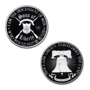 Sons of Liberty Type II with Liberty Bell Reverse - 1 ozt. 39mm .999 Fine Silver Art Medal PROOF (Limited Mintage of 100)