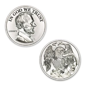 Presidential Tribute Series - Lincoln - 2ozt. 39mm .999 Fine Silver Art Medal (6mm Thick)