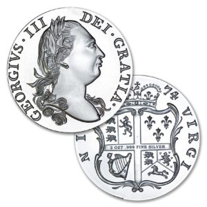 Colonial Tribute Series - The Virginia Shilling - 2 ozt. 50mm .999 Fine Silver Art Medal