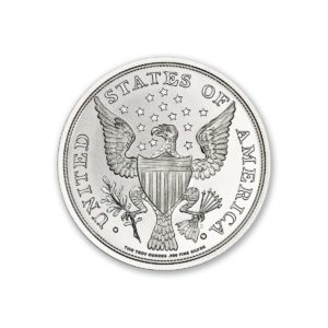 Colonial Tribute Series - Getz Washington - 2 ozt. 39mm .999 Fine Silver Art Medal (6mm Thick)