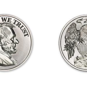 Presidential Tribute Series - Lincoln - 2ozt. 39mm .999 Fine Silver Art Medal (6mm Thick)