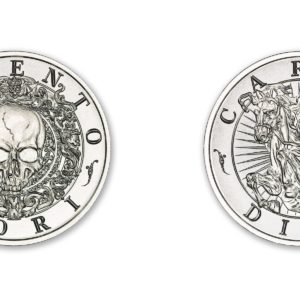 Latin Allure Series - "Memento Mori" Art Medal - 2ozt. 39mm .999 Fine Silver Art Medal (6mm Thick)