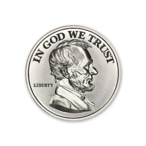 Presidential Tribute Series - Lincoln - 2ozt. 39mm .999 Fine Silver Art Medal (6mm Thick)