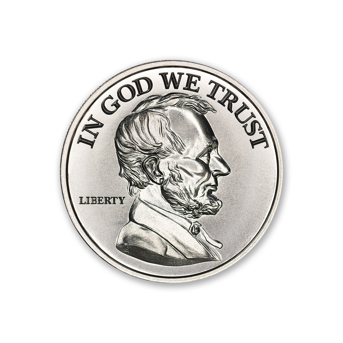 Presidential Tribute Series - Lincoln - 2ozt. 39mm .999 Fine Silver Art Medal (6mm Thick)