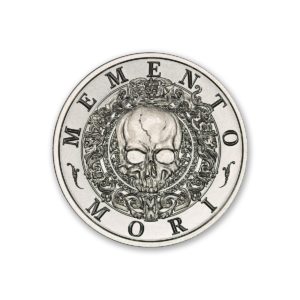 Latin Allure Series - "Memento Mori" Art Medal - 2ozt. 39mm .999 Fine Silver Art Medal (6mm Thick)