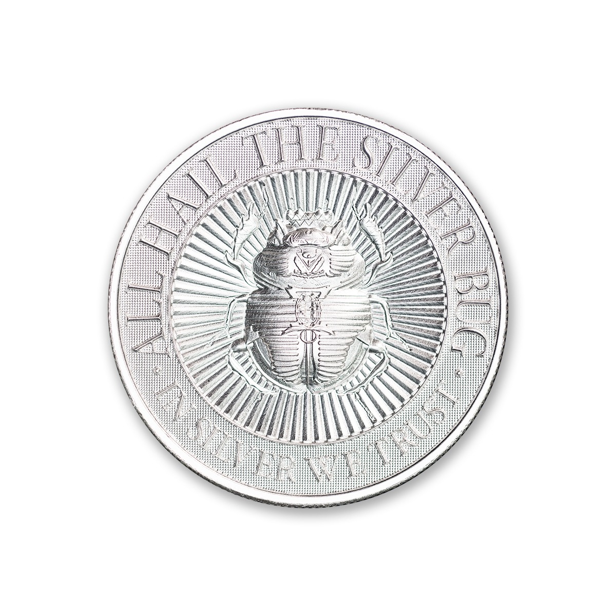The Silver Bug – 1st in Series – Scarab – 2 ozt. 39mm .999 Fine Silver Art Medal (6mm Thick)