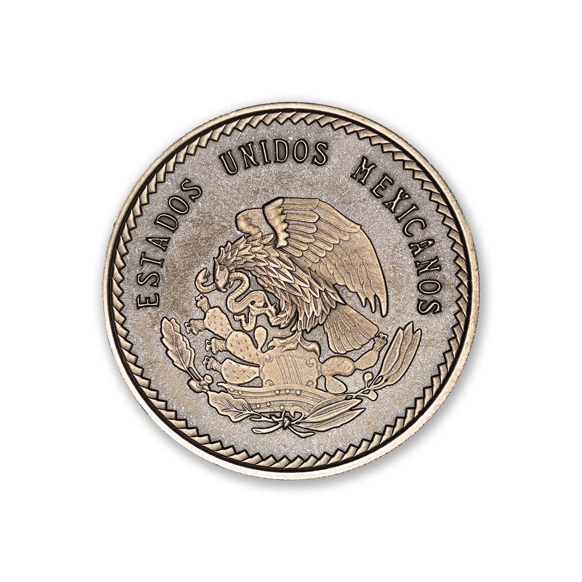 The Texas Ranger “Wagon-Wheel” Badge Tribute - 2 ozt 39mm .999 Fine Silver Art Medal with ANTIQUE FINISH (6mm Thick)