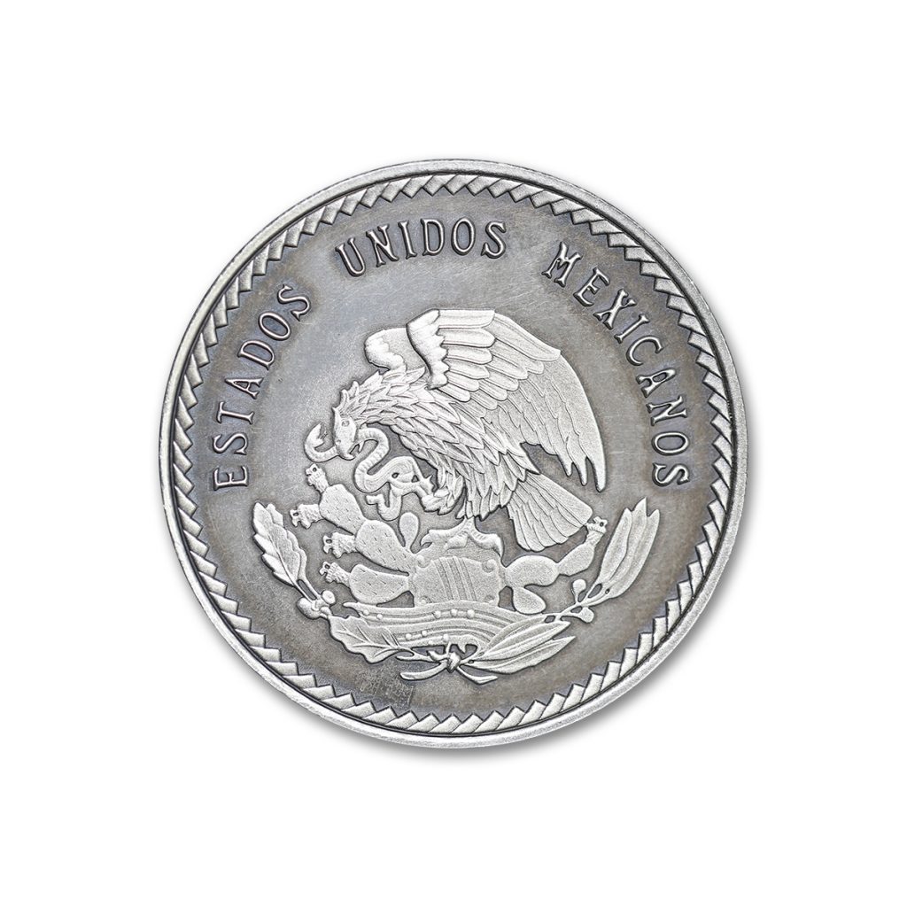 The Texas Ranger “Wagon-Wheel” Badge Tribute - 1 ozt 39mm .999 Fine Silver Art Medal with Antique Finish