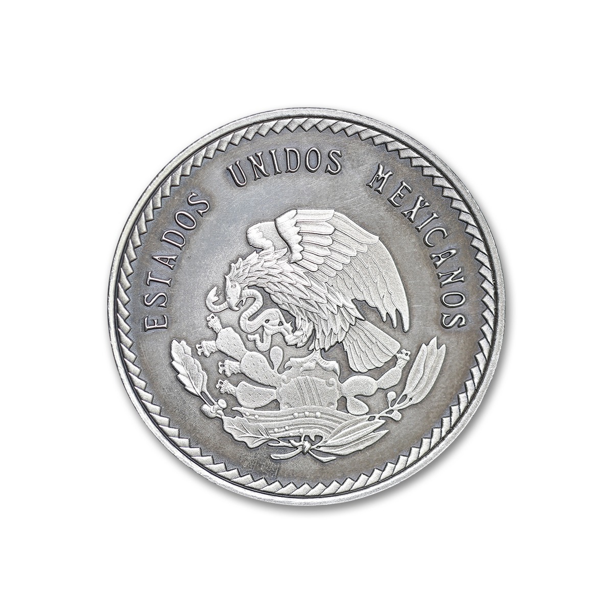 The Texas Ranger “Wagon-Wheel” Badge Tribute - 1 ozt 39mm .999 Fine Silver Art Medal with Antique Finish