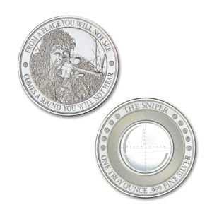 THE SNIPER - 1ozt. .999 Fine Silver Art Medal