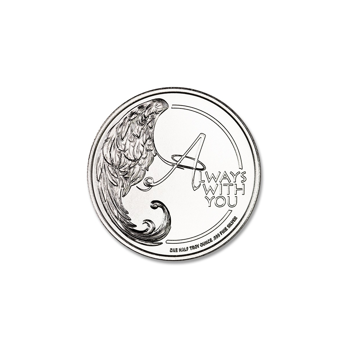 ANGEL IN YOUR POCKET - 1/2 TROY OUNCE - 30MM - Image 3