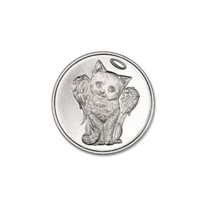 CHERUB CAT REMEMBRANCE TOKEN - 1/2 TROY OUNCE - 30MM