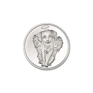 CHERUB DOG REMEMBRANCE TOKEN - 1/2 TROY OUNCE - 30MM