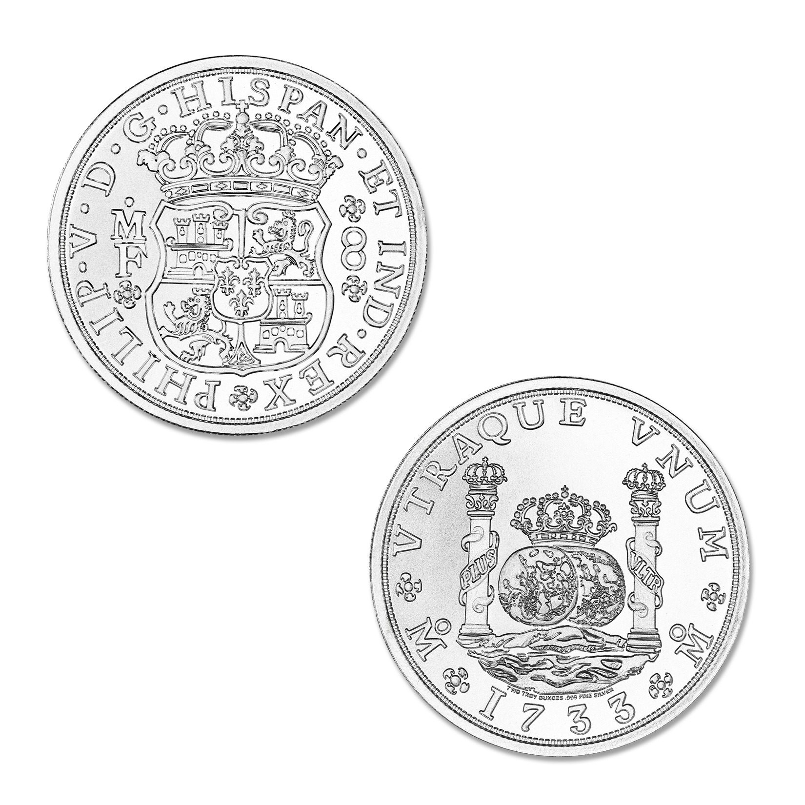 PILLAR DOLLAR – 2 TROY OUNCE – 39MM - Image 1