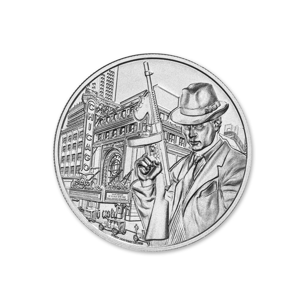 PUBLIC ENEMY #1 - ALPHONSE CAPONE - 2 TROY OUNCE - 39MM