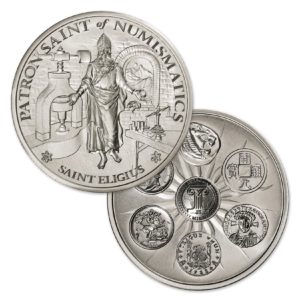 SAINT ELIGIUS - 5 TROY OUNCE - 50MM - LIMITED MINTAGE: 500