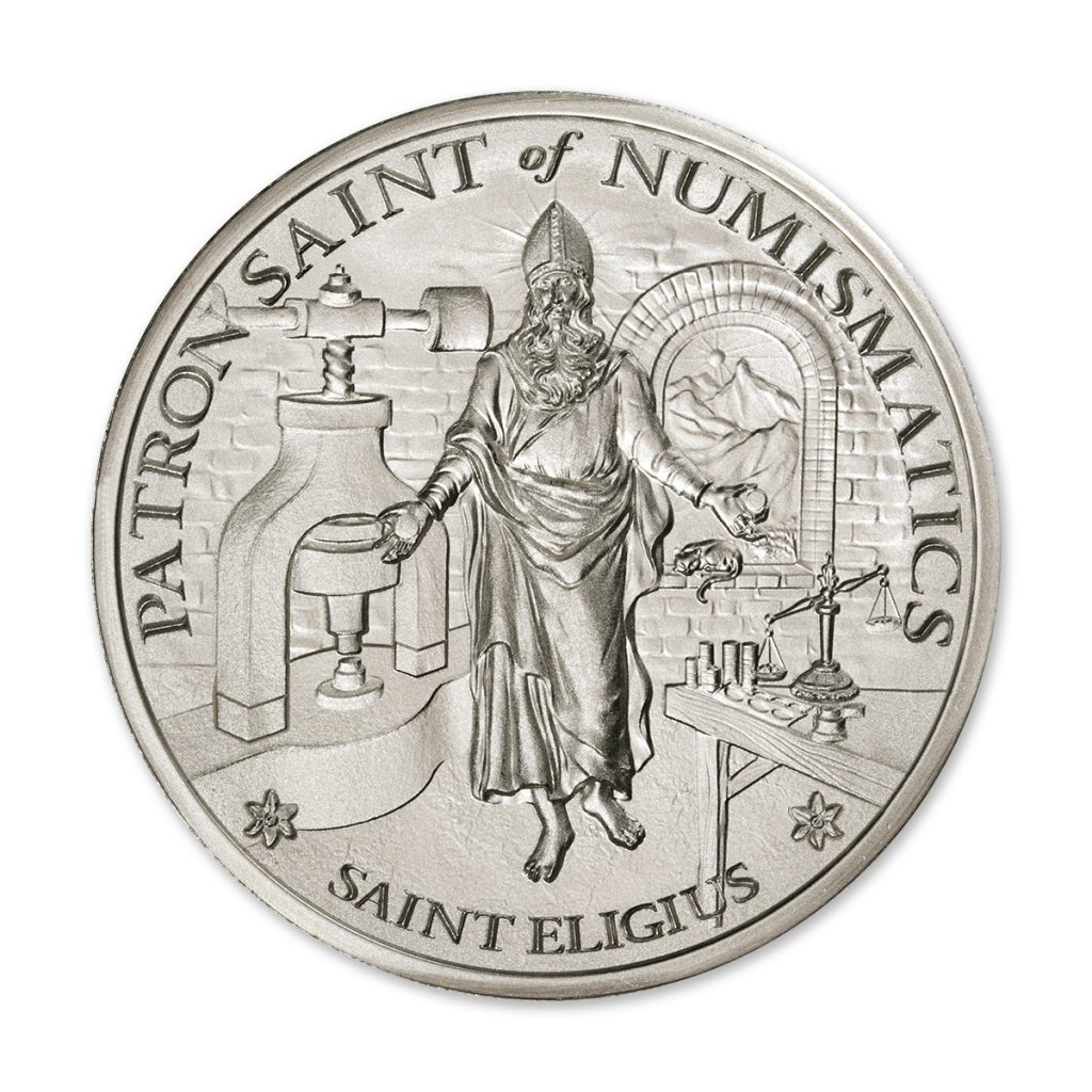 SAINT ELIGIUS - 5 TROY OUNCE - 50MM - LIMITED MINTAGE: 500