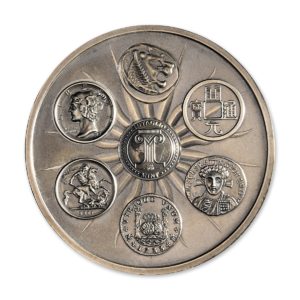 SAINT ELIGIUS - 5 TROY OUNCE - 50MM - LIMITED MINTAGE: 500 (ANTIQUED)