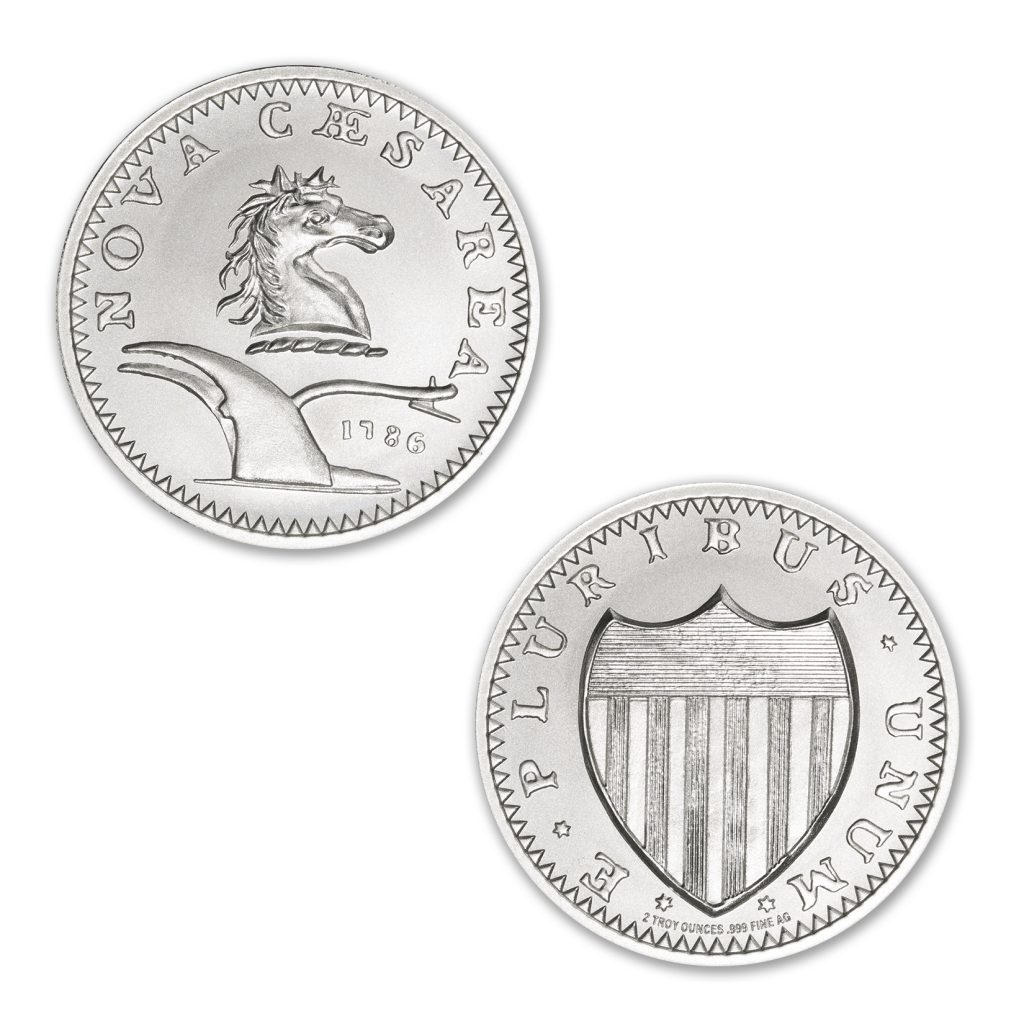 NEW JERSEY COPPER - 2 TROY OUNCES - 39MM