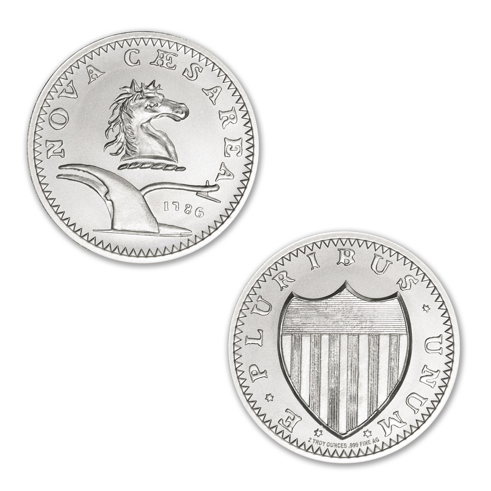 NEW JERSEY COPPER - 2 TROY OUNCES - 39MM - Image 1