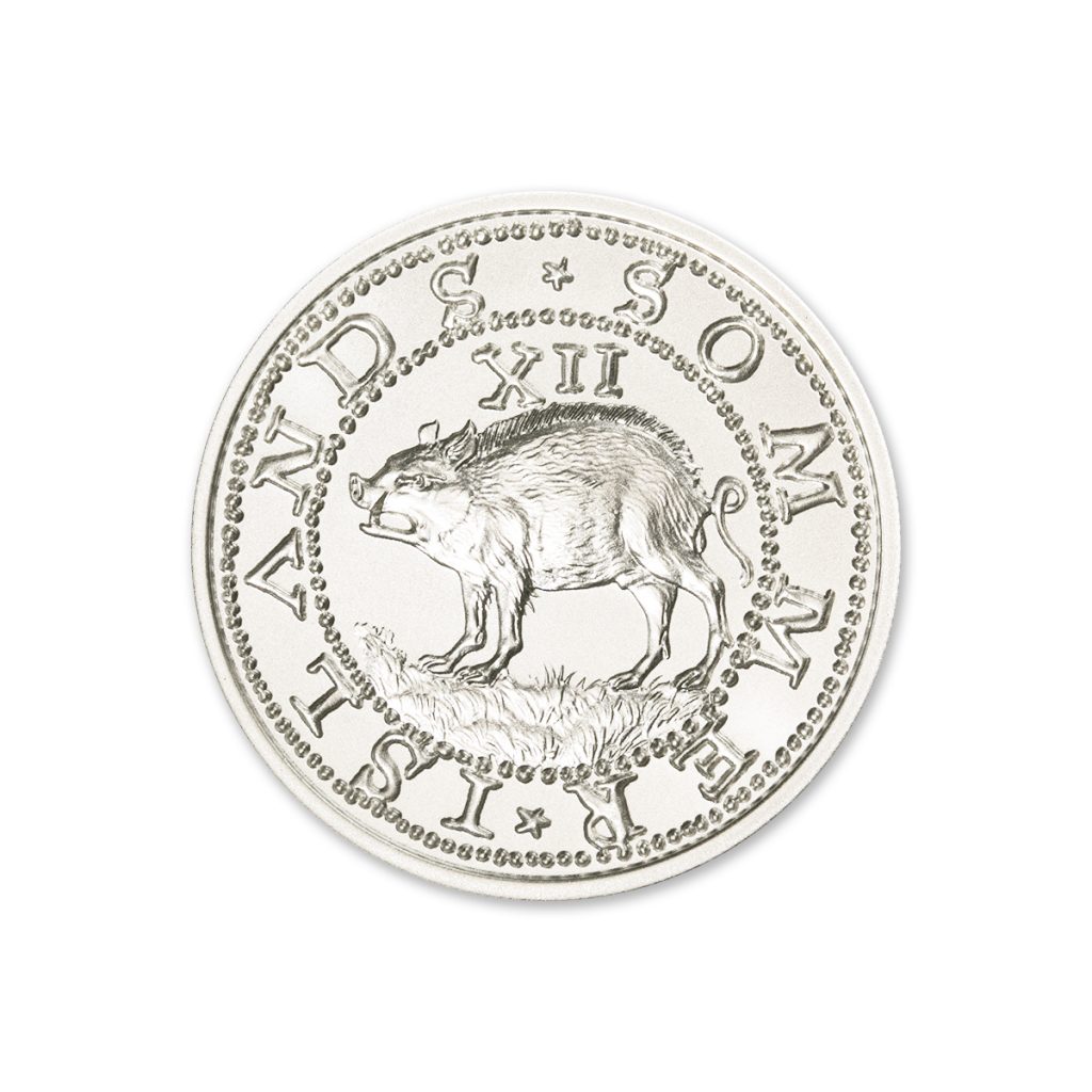 SOMMER ISLANDS TWELVE PENCE (HOGGE MONEY) - 2 TROY OUNCES - 39MM