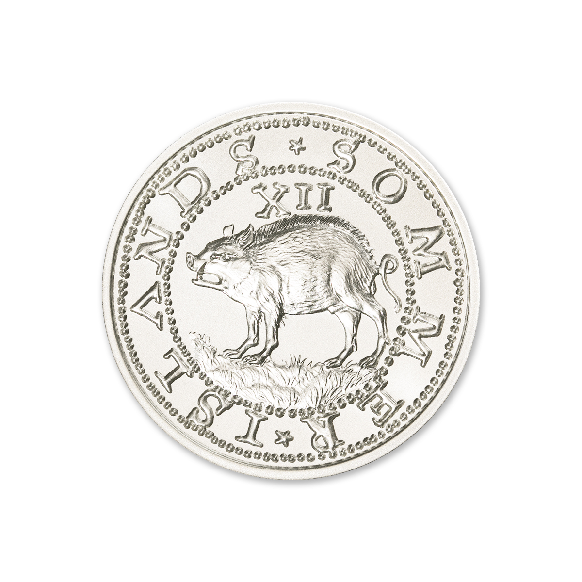 SOMMER ISLANDS TWELVE PENCE (HOGGE MONEY) - 2 TROY OUNCES - 39MM - Image 2