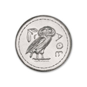 ATHENA AND OWL TETRADRACHM - UHR - 2 TROY OUNCE - 36MM - (LIMITED MINTAGE: 1,000)
