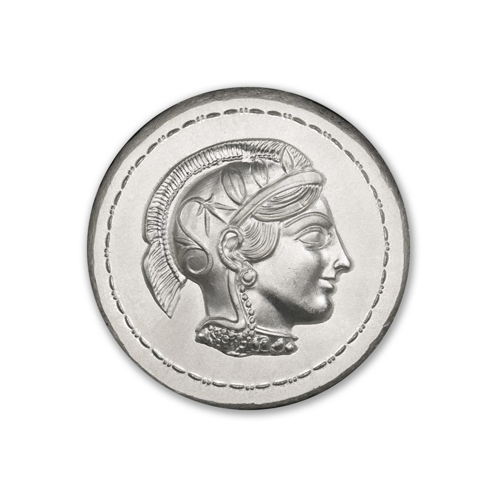 ATHENA AND OWL TETRADRACHM - UHR - 2 TROY OUNCE - 36MM - (LIMITED MINTAGE: 1,000)