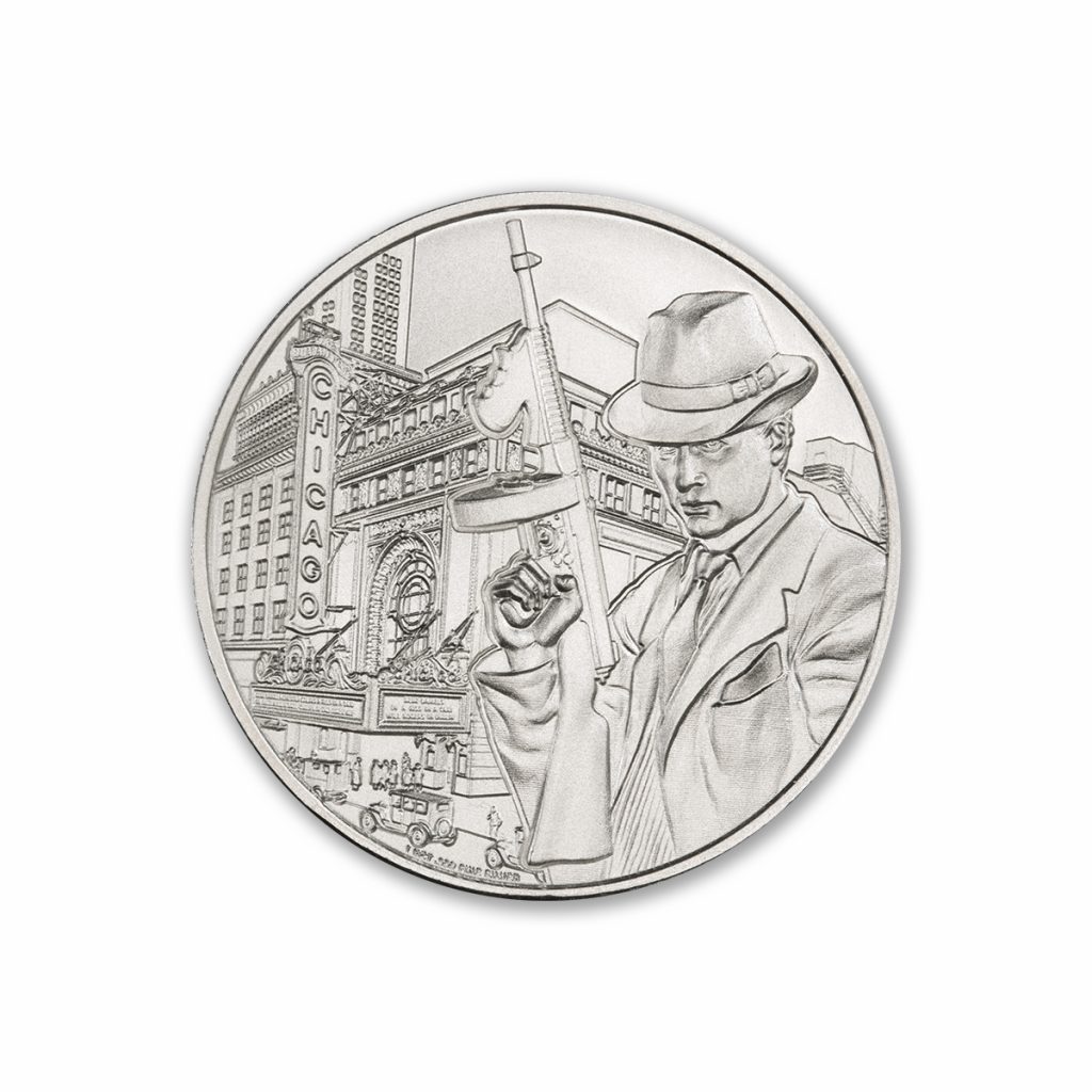 PUBLIC ENEMY #1 - ALPHONSE CAPONE - 1 TROY OUNCE - 39MM
