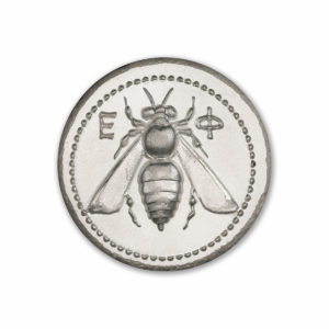 EPHESUS TETRADRACHM - STAG AND BEE - UHR - 2 TROY OUNCE - 36MM - BU FINISH -  (LIMITED MINTAGE: 1,000)