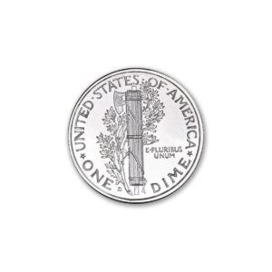 MERCURY DIME TRIBUTE - 1/2 TROY OUNCE - 30MM