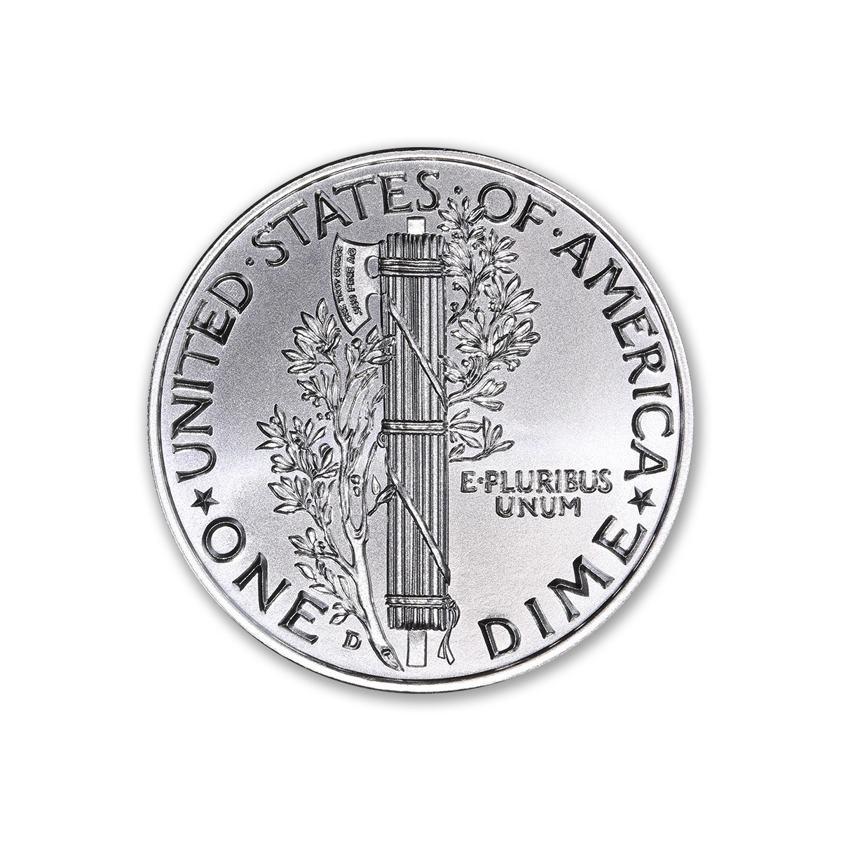 MERCURY DIME TRIBUTE - 1 TROY OUNCE - 39MM - Image 3