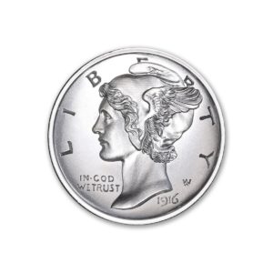MERCURY DIME TRIBUTE - 2 TROY OUNCE - 39MM