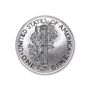 MERCURY DIME TRIBUTE - 2 TROY OUNCE - 39MM