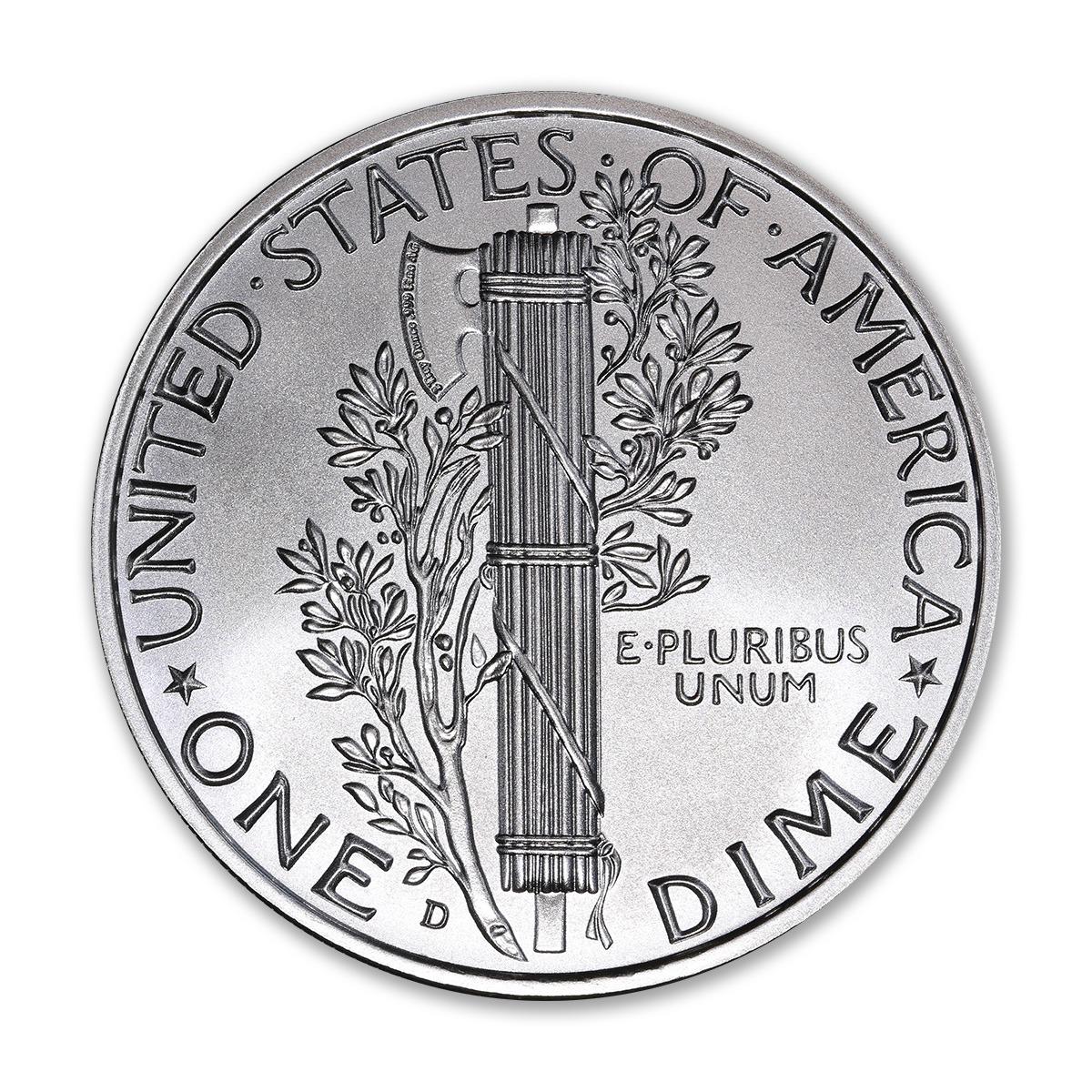 MERCURY DIME TRIBUTE - 2 TROY OUNCE - 50MM - Image 3