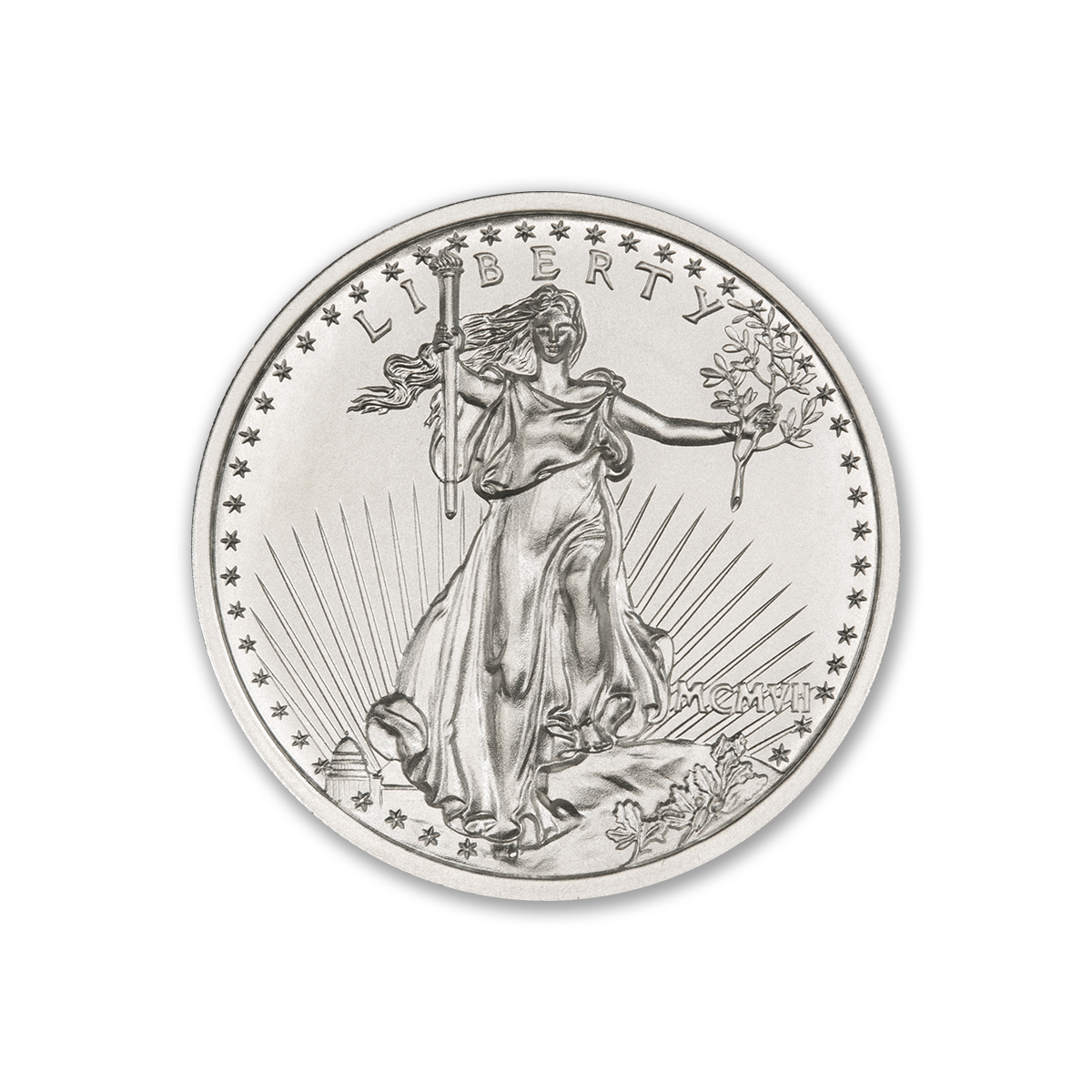 $20 SAINT-GAUDENS - HIGH RELIEF - 2 TROY OUNCE - 39MM - Image 2