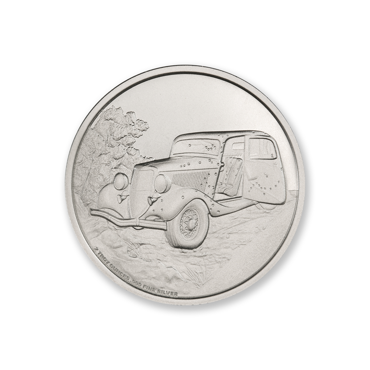 PUBLIC ENEMY #1 - BONNIE AND CLYDE - 2 TROY OUNCE - 39MM - Image 3