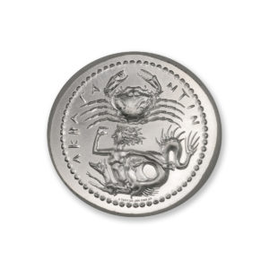 TETRADRACHM OF AKRAGAS - TWO EAGLES AND HARE - UHR - 2 TROY OUNCE - 36MM - BU