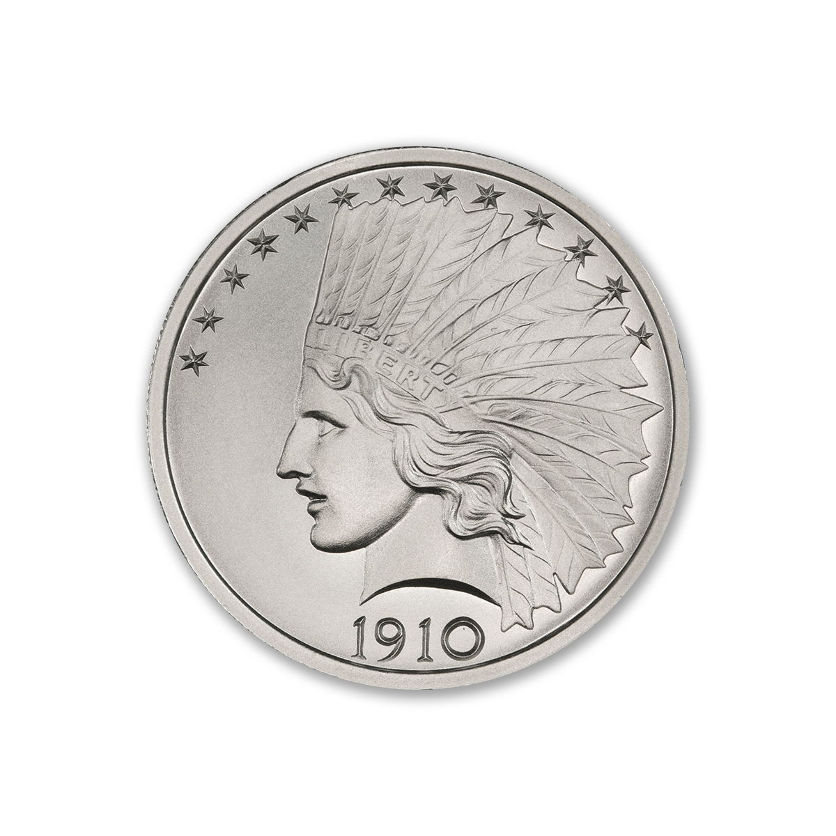 $10 INDIAN TRIBUTE - 2 TROY OUNCE - 39MM - Image 2