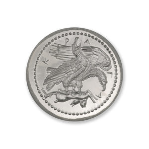 TETRADRACHM OF AKRAGAS - TWO EAGLES AND HARE - UHR - 2 TROY OUNCE - 36MM - BU