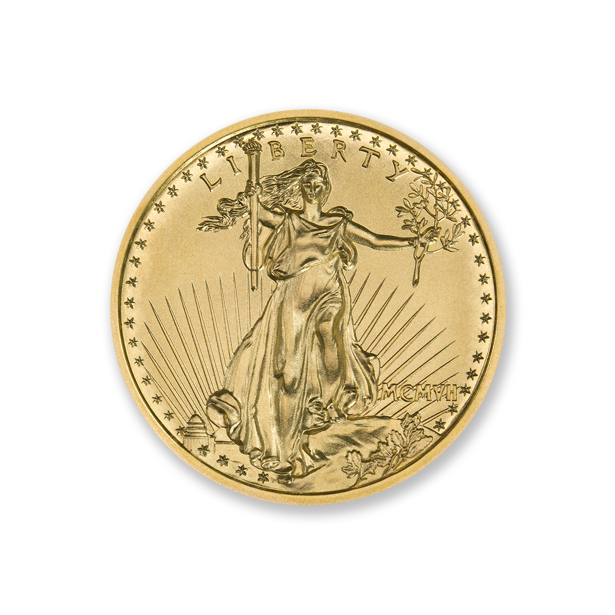 $20 SAINT-GAUDENS - HIGH RELIEF - 2 TROY OUNCE - 39MM - .9999 FINE GOLD - Image 2