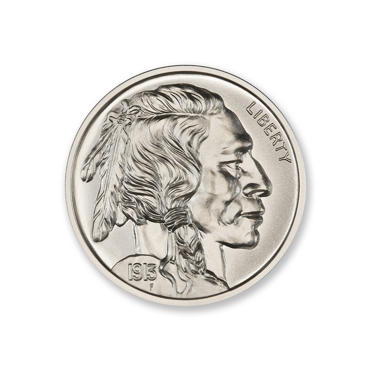 BUFFALO NICKEL TRIBUTE - 2 TROY OUNCE - 39MM - Image 2