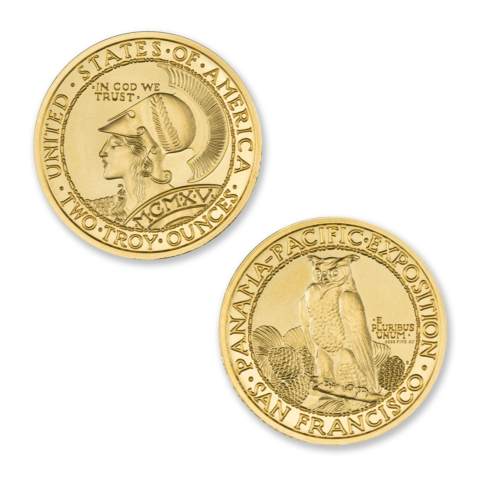 PAN-PAC ROUND TRIBUTE - 2 TROY OUNCE - 39MM - .9999 FINE GOLD - Image 1