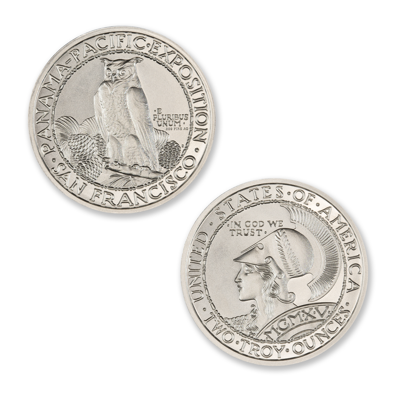 PAN-PAC ROUND TRIBUTE - 2 TROY OUNCE - 39MM - Image 1