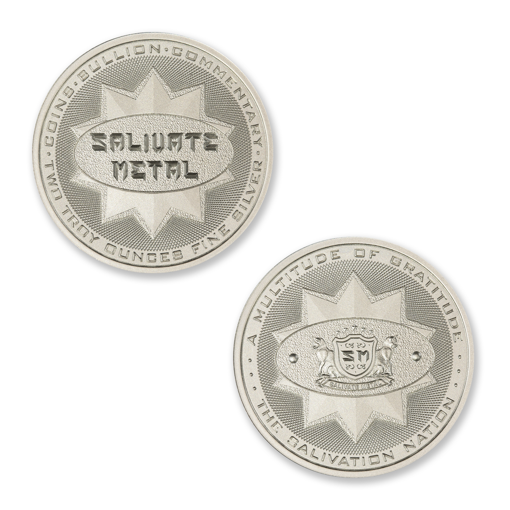 SALIVATE METAL - 2 TROY OUNCE - 39MM - Image 1