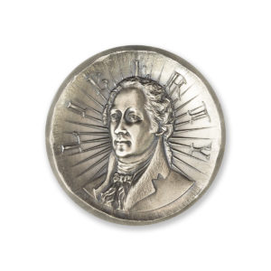 ALEXANDER HAMILTON - 3 TROY OUNCE - 42MM (ONLY 500 MINTED!)