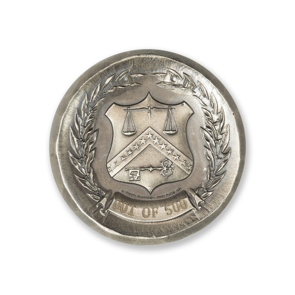 ALEXANDER HAMILTON - 3 TROY OUNCE - 42MM (ONLY 500 MINTED!)